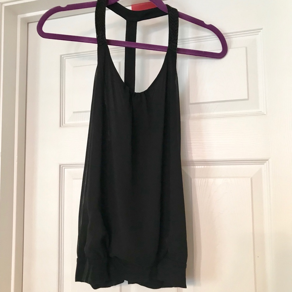 Express Beaded T-back Top